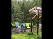 Preview 3 of Couple making love in the summer rain - RosenlundX - Vertical HD 60fps