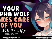Preview 1 of F4M - Taking Care of You - Alpha Wolf Girl x Injured Listener - Personal Attention - ASMR