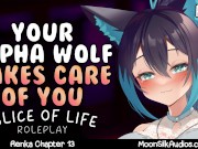 Preview 6 of F4M - Taking Care of You - Alpha Wolf Girl x Injured Listener - Personal Attention - ASMR