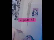 Preview 6 of Cant stop fucking myself with my dildo I count how many times i cum
