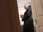 Preview 1 of Aunt Judy's Big Tit MILFs - Your Busty BBW Stepmom Star Finds Her Lingerie in Your Room (POV)
