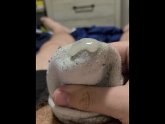 Cum in sock