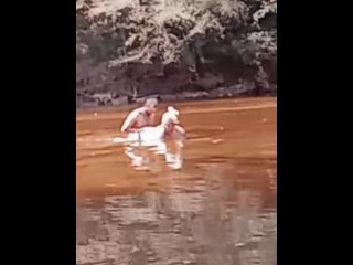 verified couples, vertical video, outdoor sex, river