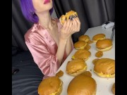 Preview 1 of Destroying nuggets and burgers/ dancing on the floor