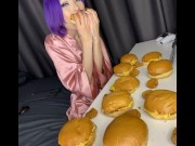 Preview 2 of Destroying nuggets and burgers/ dancing on the floor