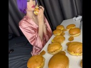 Preview 3 of Destroying nuggets and burgers/ dancing on the floor