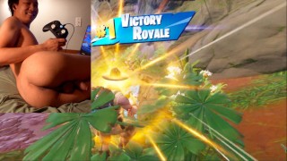 Jogando Fortnite bunda bunda nua