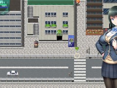 【#02 アニメーションエロゲ(体験版)実況】〇を救え!  爆乳J〇が黒ストッキング足コキで精液ぶっかけられ(巨乳生徒会長 莉緒～誘〇〇を成敗して学園    - Screenshot 16 of 16 - Hentai