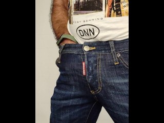 Na Een Dag Op Kantoor Ontspan Ik in Mijn Sexy Dsquared Jeans En 💦 in De Plaats Van De Baas