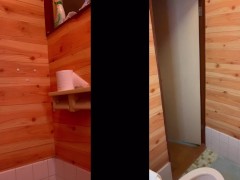 女装した地雷系ギャルがTバックを脱いでトイレで発情汗だくシコシコオナニー！ - Screenshot 5 of 16 - Thong