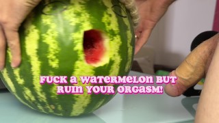 ASMR Sounds Like Pussy When A Slave Fucks Watermelon In Her Mouth Like A Slut