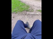 Preview 4 of A stranger starts wanking me off in public - gay cruising - outdoors fun - exhibitionist