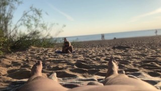 On A Naked Beach A Soft Dick Flashes
