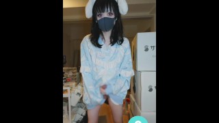 A Boy's Daughter Is Seen Masturbating While Wearing A Cute Cinnamoroll Costume