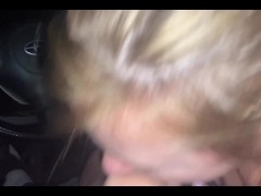 Car Blowjob Swallow Outside by Vegas Skyline - Jamie Stone