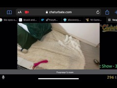 Roxanna Redfoot FoxyRoxyRR Chaturbating - strap on, oil, magic wand