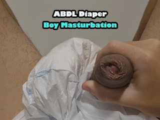 Diaper ABDL Boy Masturbation