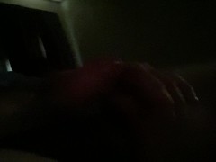 Was enjoying myself spun in panties but got caught