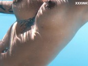 Preview 2 of Big tits Latina babe Yorgelis pleasure swimming