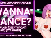 Preview 2 of Stranger Slut Sucks Your Dick in the Club Bathroom | F4M ASMR Erotic Audio Roleplay | Deepthroat