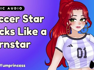 Star Voetballer Biedt Haar Natte Gaatjes Aan! [erotische Audio] [keelneuken] [hentai] [onderdanige Slet]