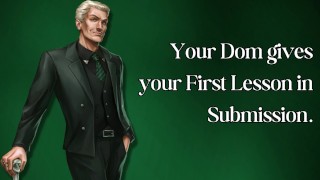 Your Dom Teaches You Your First Submission Lesson