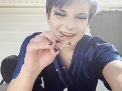 Femdom Bully Makes You Her Foot Boy Ashtray