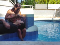 Daniel does not stop drinking milk on these vacations 13/16