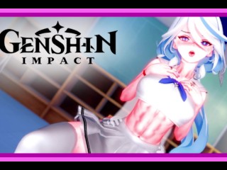 Genshin Impact - 穿着校服的焦点