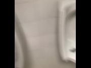 Preview 3 of Urinal Spy - big cock - erection