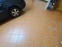Wife hides in a travel bag and gets anal internal cumshot from her husband's best friend.