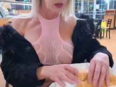 Six inch at Subway - Screenshot 3 of 16 - Blonde Big Tits