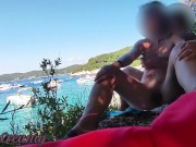 Preview 3 of EXTREME Nude Public Flashing my pussy in front of man in public beach and he helps me squirt