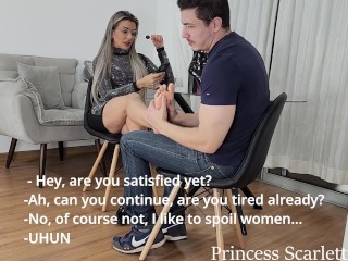 Princess Scarlett Blond - Tinder Date Erró EP 1 - Bratty Scarlett Enseña Una Lección De Masturbación - FOO