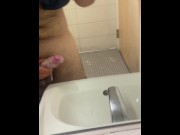 Preview 6 of Getting Caught Having A Quickie Jerk Off Ends In Testing New Toy And Cumshot In Public