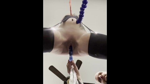 Tied up whipped and played with until i cum