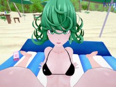 Tatsumaki and I have intense sex on the beach. - One-Punch Man Hentai