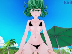 Tatsumaki and I have intense sex on the beach. - One-Punch Man Hentai