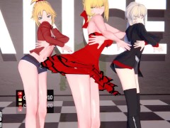 【KKS／MMD】【I'm ill】 モードレッド ネロ・クラウディウス セイバーオルタ【Fate/Grand Order】 - Screenshot 7 of 16 - Anime