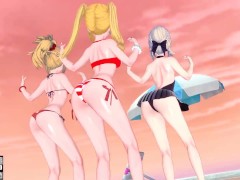 【KKS／MMD】【I'm ill】 モードレッド ネロ・クラウディウス セイバーオルタ【Fate/Grand Order】 - Screenshot 9 of 16 - Mmd