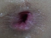 Preview 3 of GAPING MY ASS SUPER CLOSE UP / FUCKING MACRO!!!