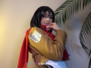 Preview 4 of Mikasa - Attack on Titan cosplay - Trailer