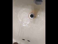 Pissing all over your hole and around it Sub