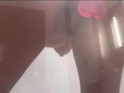 Preview 3 of Max Ryan gives the most amazing view fucking a dildo stuck to her shower window
