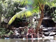 Preview 5 of Couole Real Sex in a waterfall in Thailand