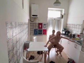 kitchen sex, first video, small and tiny, verified amateurs