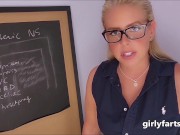 Preview 3 of Professor Teaches You a Lesson With Her Farts POV Femdom Face Fart Domination Teaser Clip