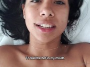 Preview 6 of JOI to CUM on MY TITS and Mouth (translated)
