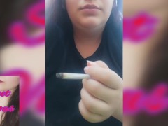 Chubby smokes on the terrace - Screenshot 2 of 16 - Big Lips