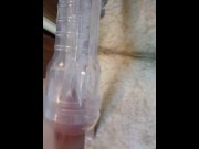Preview 5 of Hung Moaning Male Creampies His Clear Fleshlight